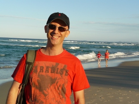 Dan with kids enjoying an afternoon at the beach Dan with kids enjoying an afternoon at the beach