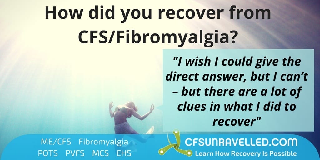 Sahaya under water looking at sun with quote about CFS Fibromyalgia recovery