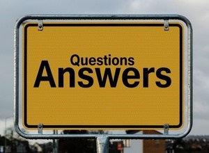 signs saying Questions and Answers