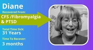 picture of Diane with ME/CFS Fibromyalgia and PTSD recovery details