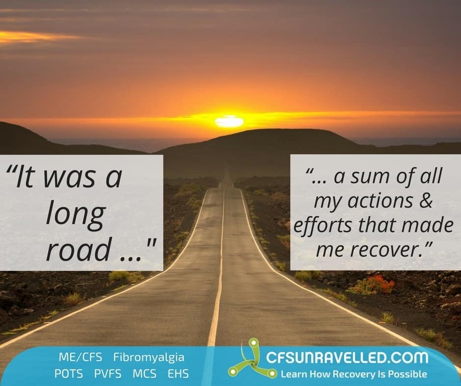 Teodora fibromyalgia recovery quote on top of long road