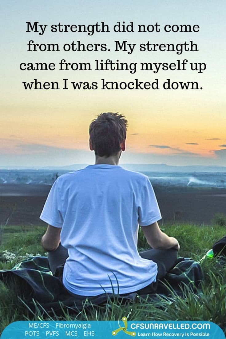 meditate and find your strength to get back up