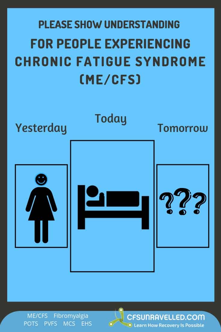 Let us support people experiencing Chronic Fatigue Syndrome