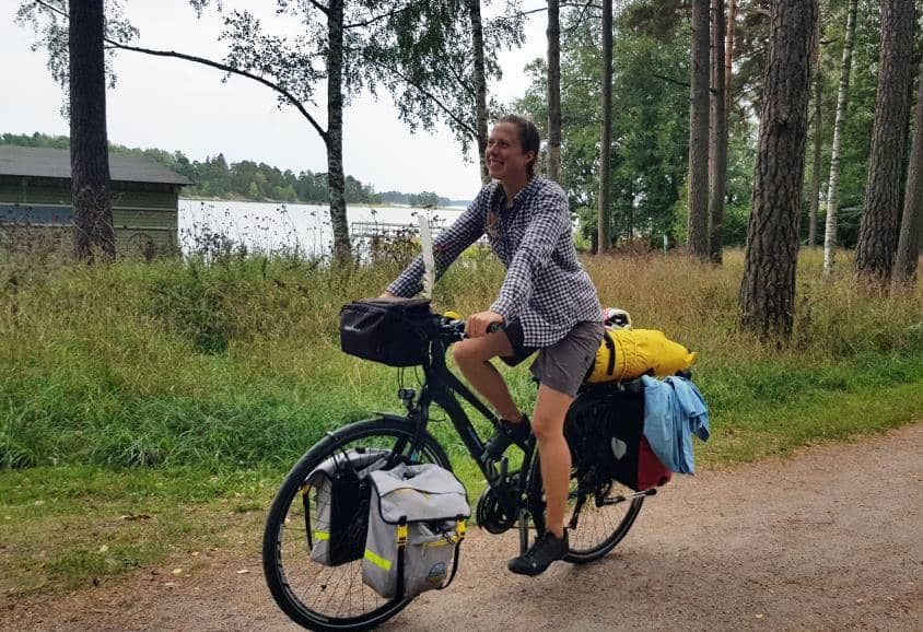 Life after ME/CFS/POTS - August 2018 in Helsinki: Sirin at the end of more the than 2000 km long bike tour.