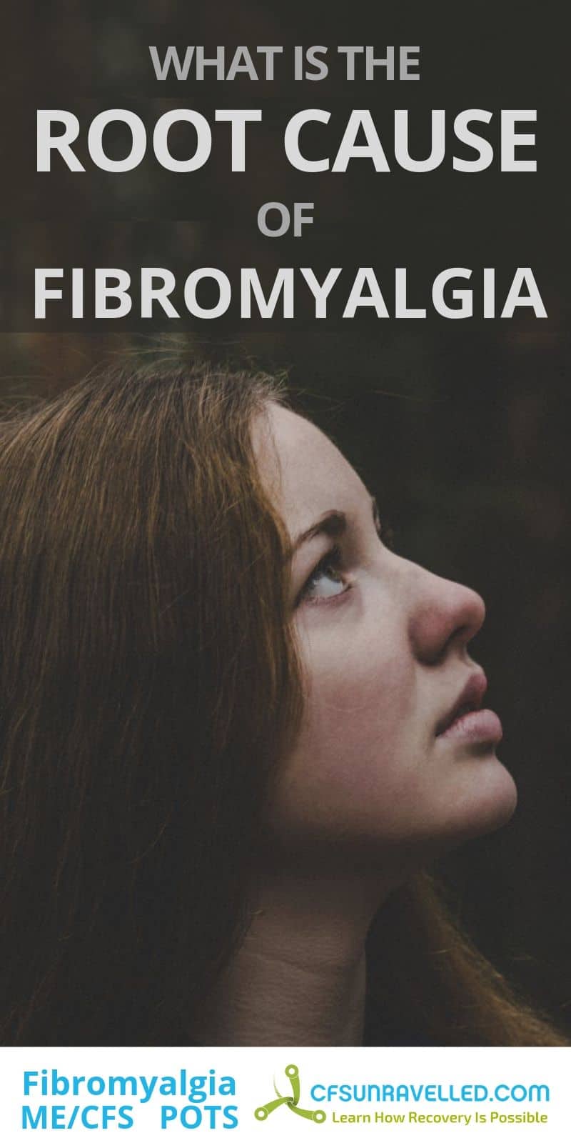 woman looking at what is the root cause of fibromyalgia